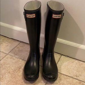 Hunter “Huntress” Wide Calf Rain Boots - Size 8